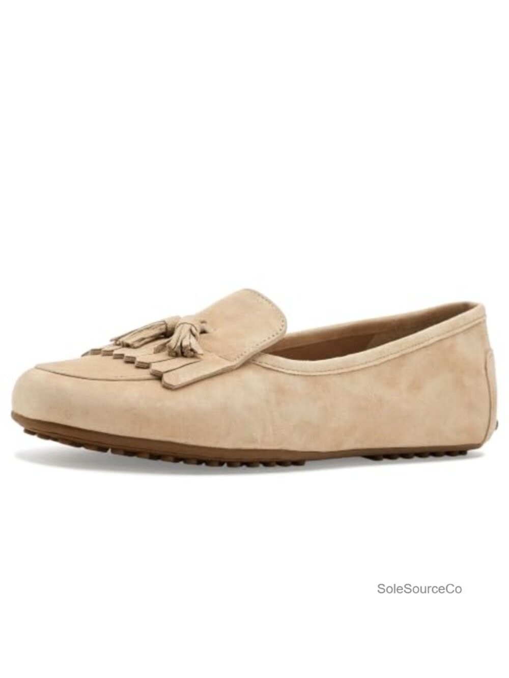 Suede Kiltie Drivers Slip-On Loafers Leather Lined Padded Footbed